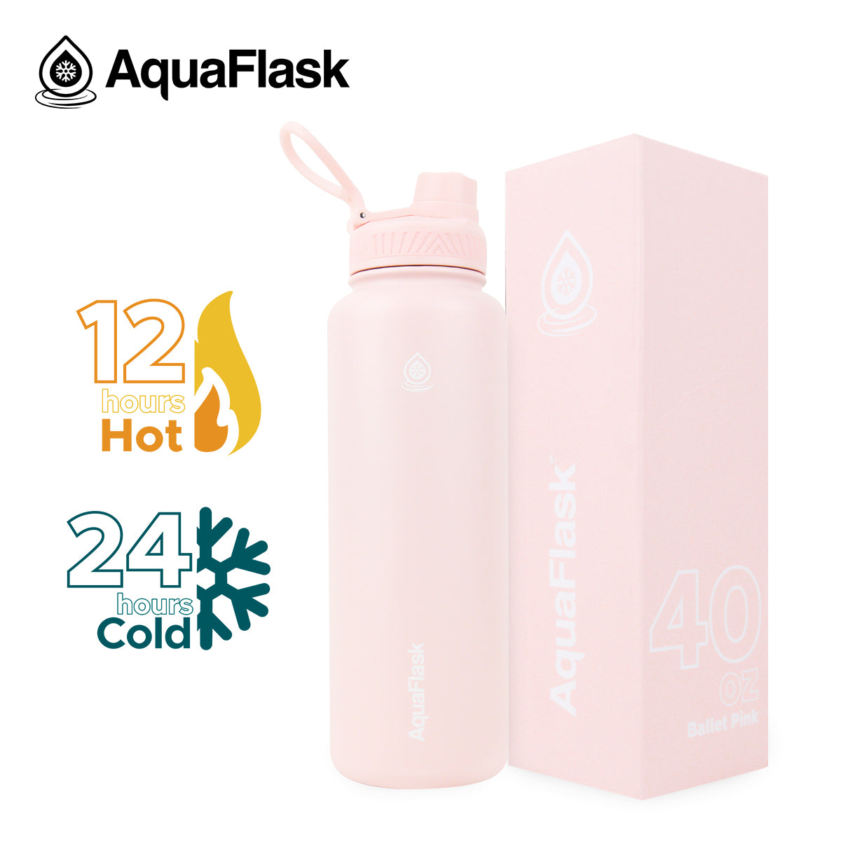 Bouteilles d'eau isothermes AquaFlask Original 1080 ml (40 oz)