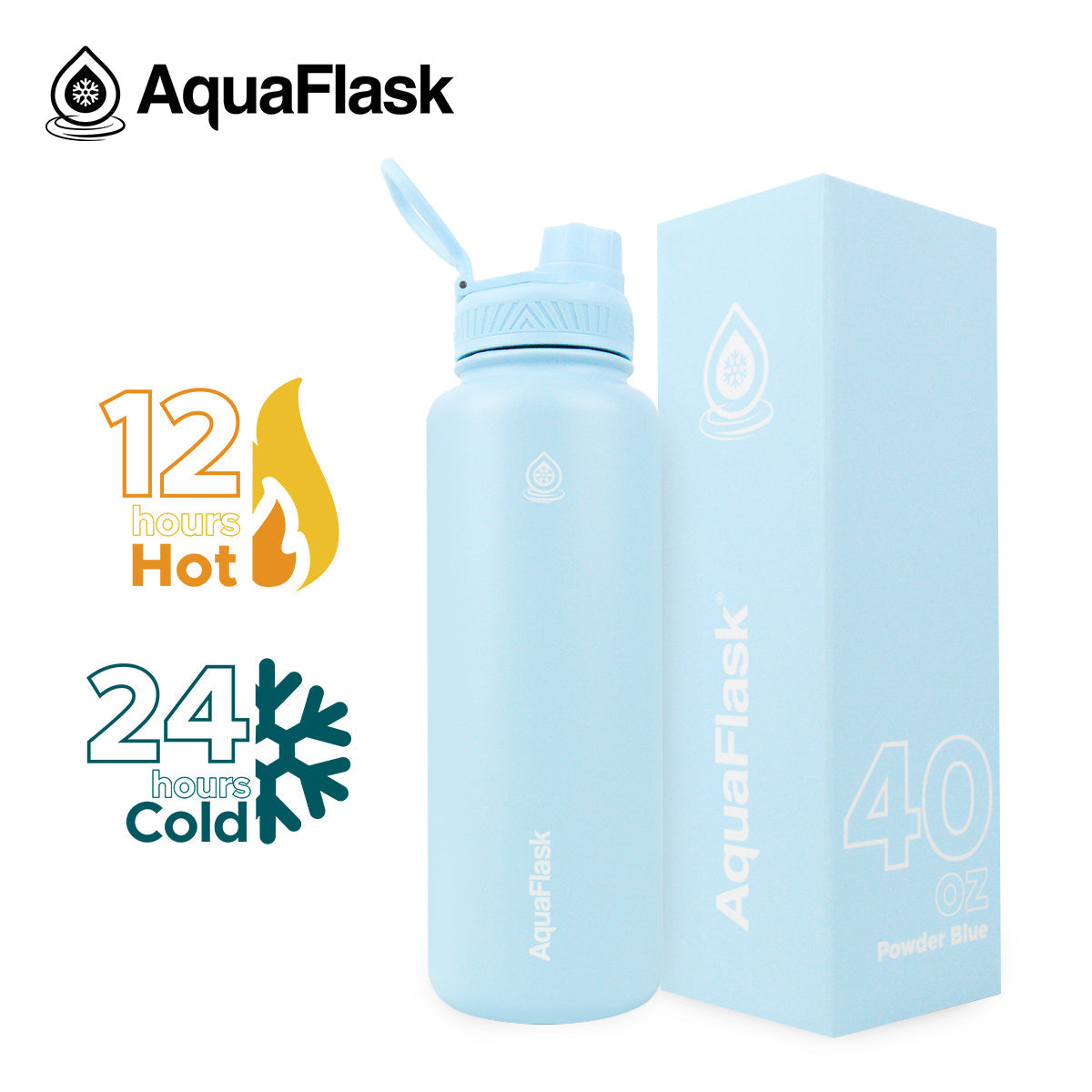 Bouteilles d'eau isothermes AquaFlask Original 1080 ml (40 oz)
