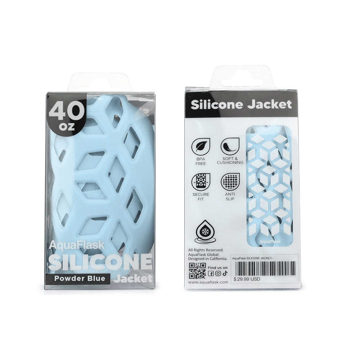 Manchon en silicone AquaFlask 40 oz – Protecteur de bouteille durable, antidérapant et élégant
