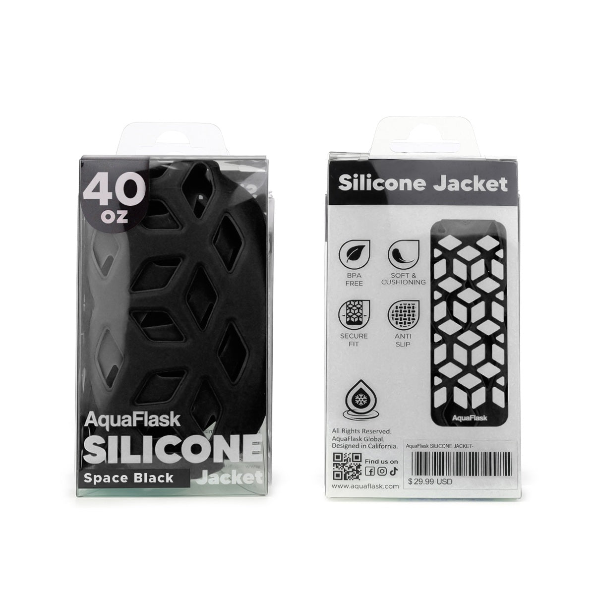 Manchon en silicone AquaFlask 40 oz – Protecteur de bouteille durable, antidérapant et élégant
