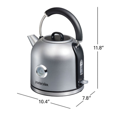 PROCTOR SILEX 41035C Electric Dome Kettle With Gauge