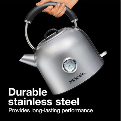 PROCTOR SILEX 41035C Electric Dome Kettle With Gauge