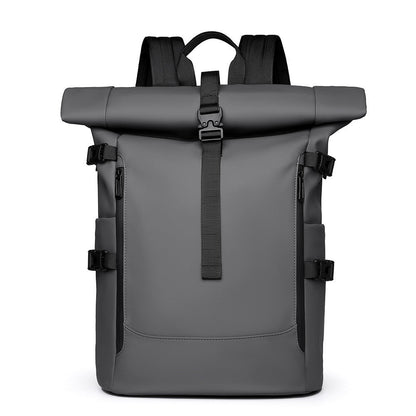 Fashionable Roll-top High-capacity Waterproof Travel Backpack