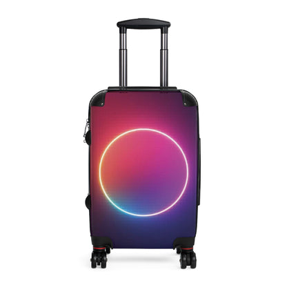 Valise cabine Neon Halo – Housse de valise cercle dégradé