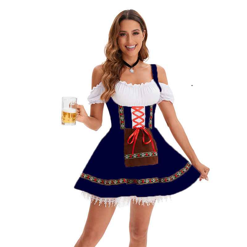 Costume de festival de la bière pour femme – Tenue de spectacle et robe de fête inspirée de l'Oktoberfest