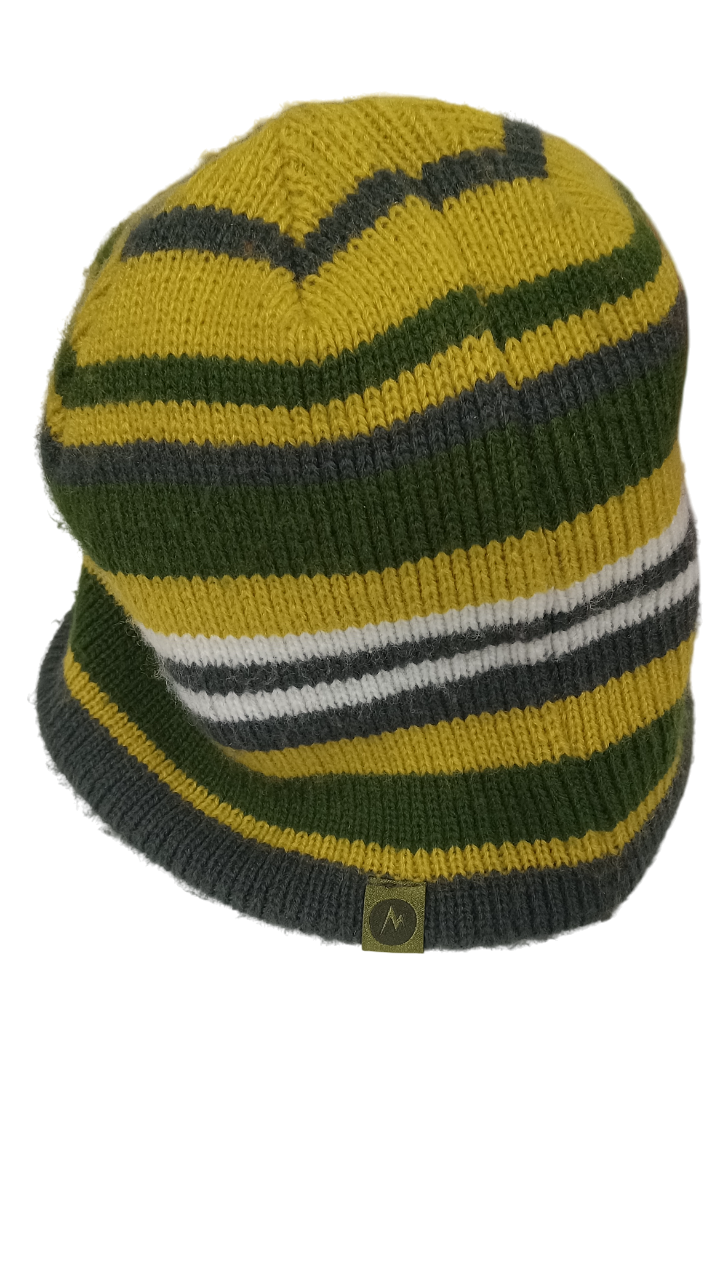 Marmot Striped Knit Winter Beanies One Size Fits Most