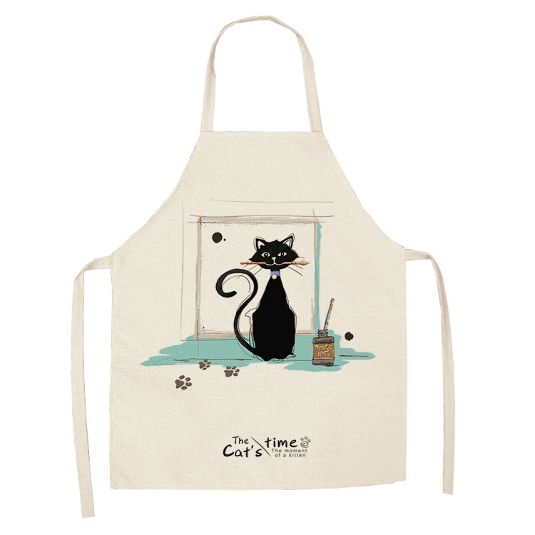 Tablier de chat mignon style dessin animé européen et américain