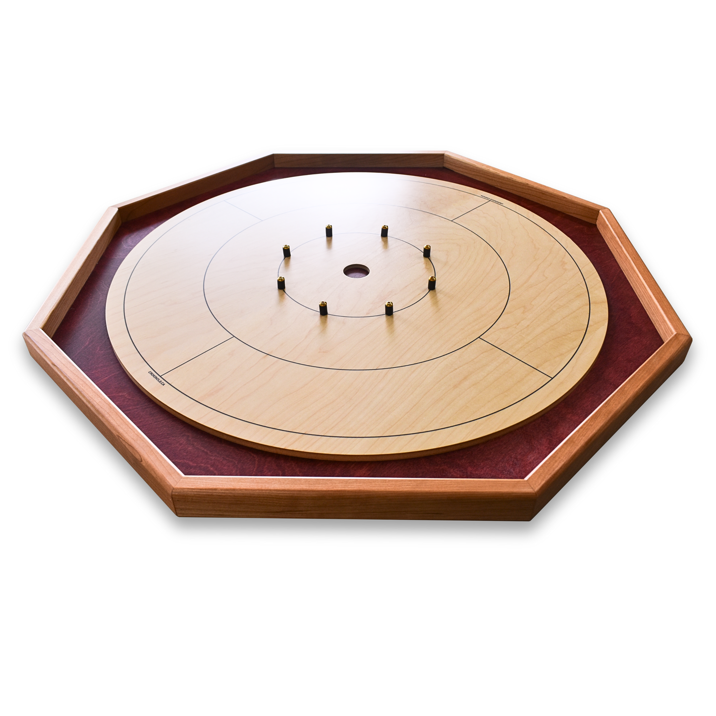 Le Bircher Baltique par Crokinole Canada - Grand Ensemble de Jeu de Crokinole Traditionnel