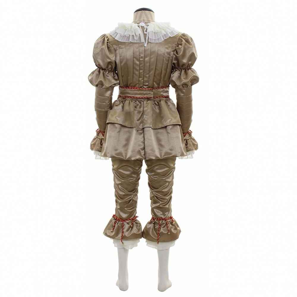 Ensemble de costume de clown pour femme – Tenue de bouffon pour fête d'Halloween avec accessoires