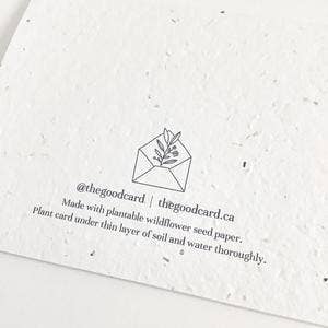 Carte de vœux à planter - Félicitations
