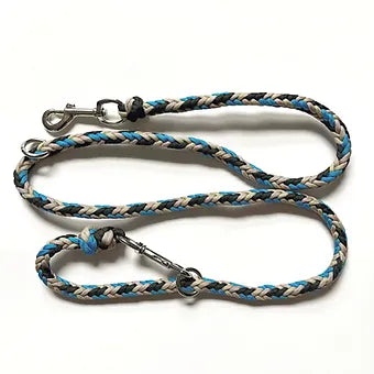 Laisse de Luxe pour Animaux de Compagnie en Macramé Style Océan Lila Pawtique