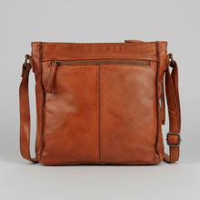 Sac bandoulière MET en cuir premium. Besace carrée avec détails tressés sur les bords