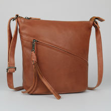 Sac bandoulière MET en cuir premium. Organiseur urbain élégant.