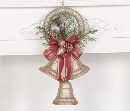 Christmas Bell Ornaments, Pearlescent Paper Tree Decorations