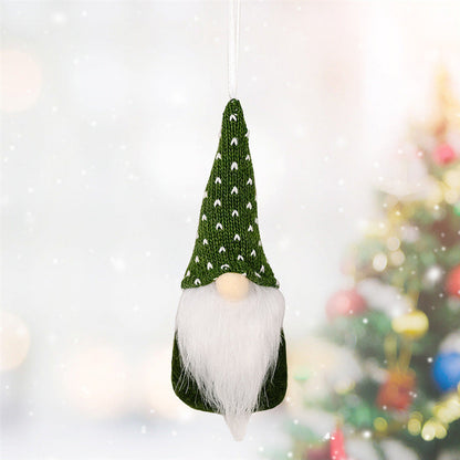 Knitted Christmas Tree Pendant Ornaments – Small Hanging Decor, 3 Styles