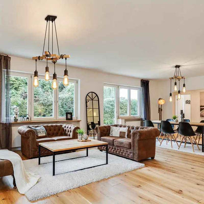 American Minimalist Chandelier Living Room Restaurant Ideas Country