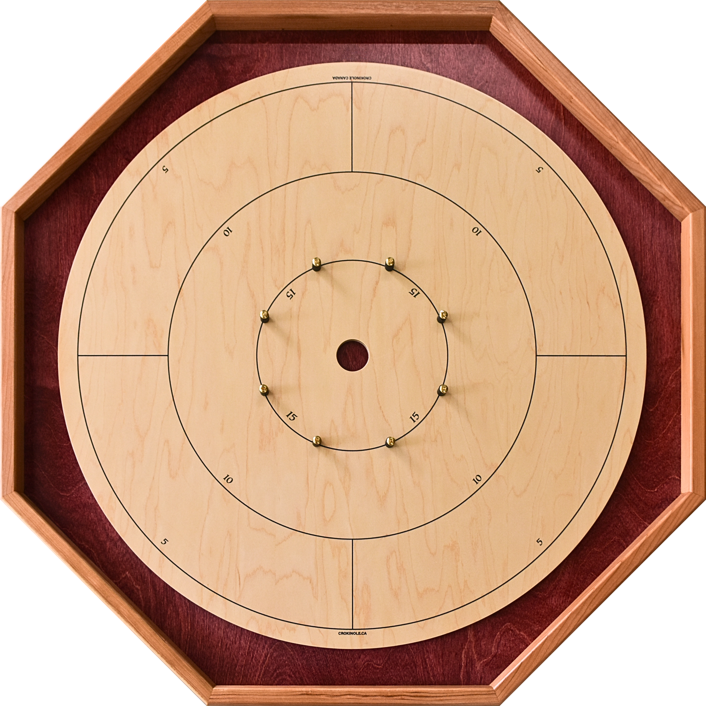 Le Baltic Bircher par Crokinole Canada - Grand Jeu de Crokinole Traditionnel (Avec Numéros)