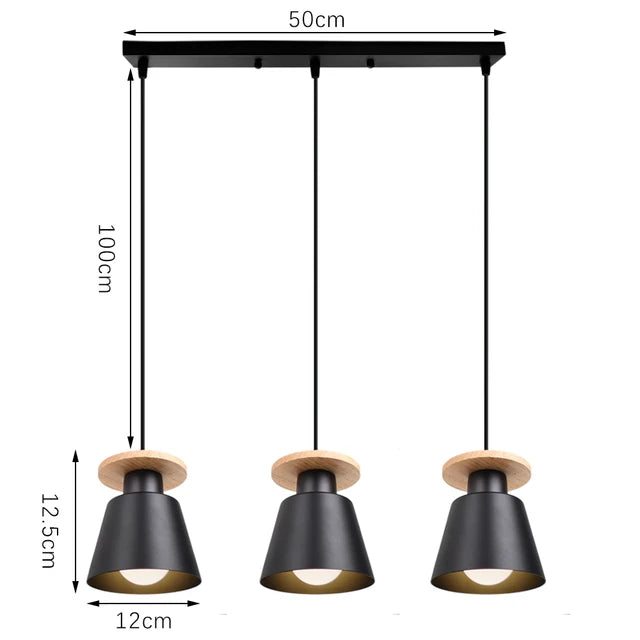 Plafonnier lustre LED moderne – Lampe suspendue rétro européenne en fer pour salle à manger, chambre et salon