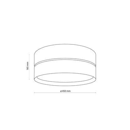 Plafonnier NICOL scandinave pour couloir, chambre et cuisine