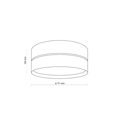Plafonnier NICOL scandinave pour couloir, chambre et cuisine
