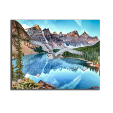 Canvas Wildlife Art-Snowy Owl at Banff-Printed Artwork