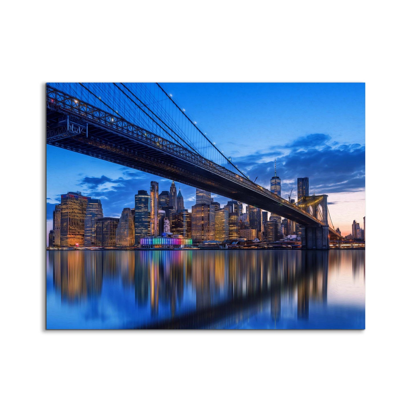 Décoration murale-Horizon stylisé du pont de New York-Impression sur toile