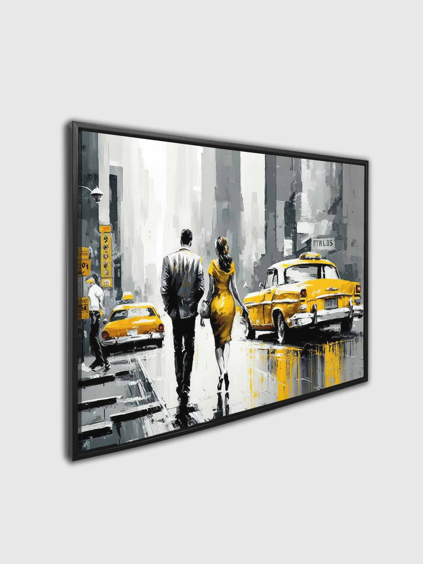Décoration Murale-Scène Vintage de New York-Impression sur Toile