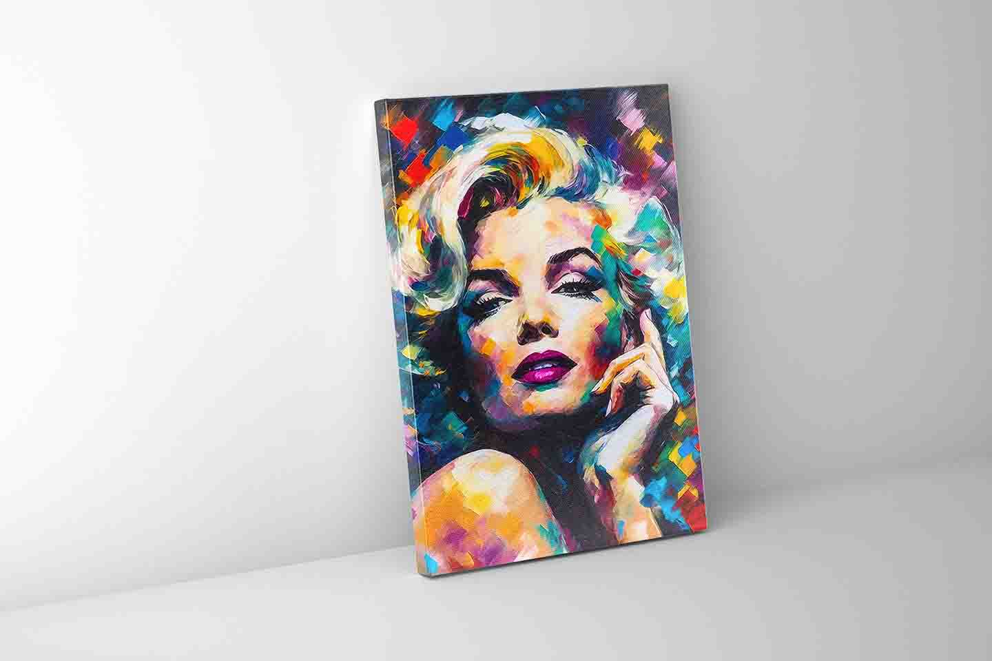 Marilyn Toile-Décor mural-Beaux-Arts-Vernis doré