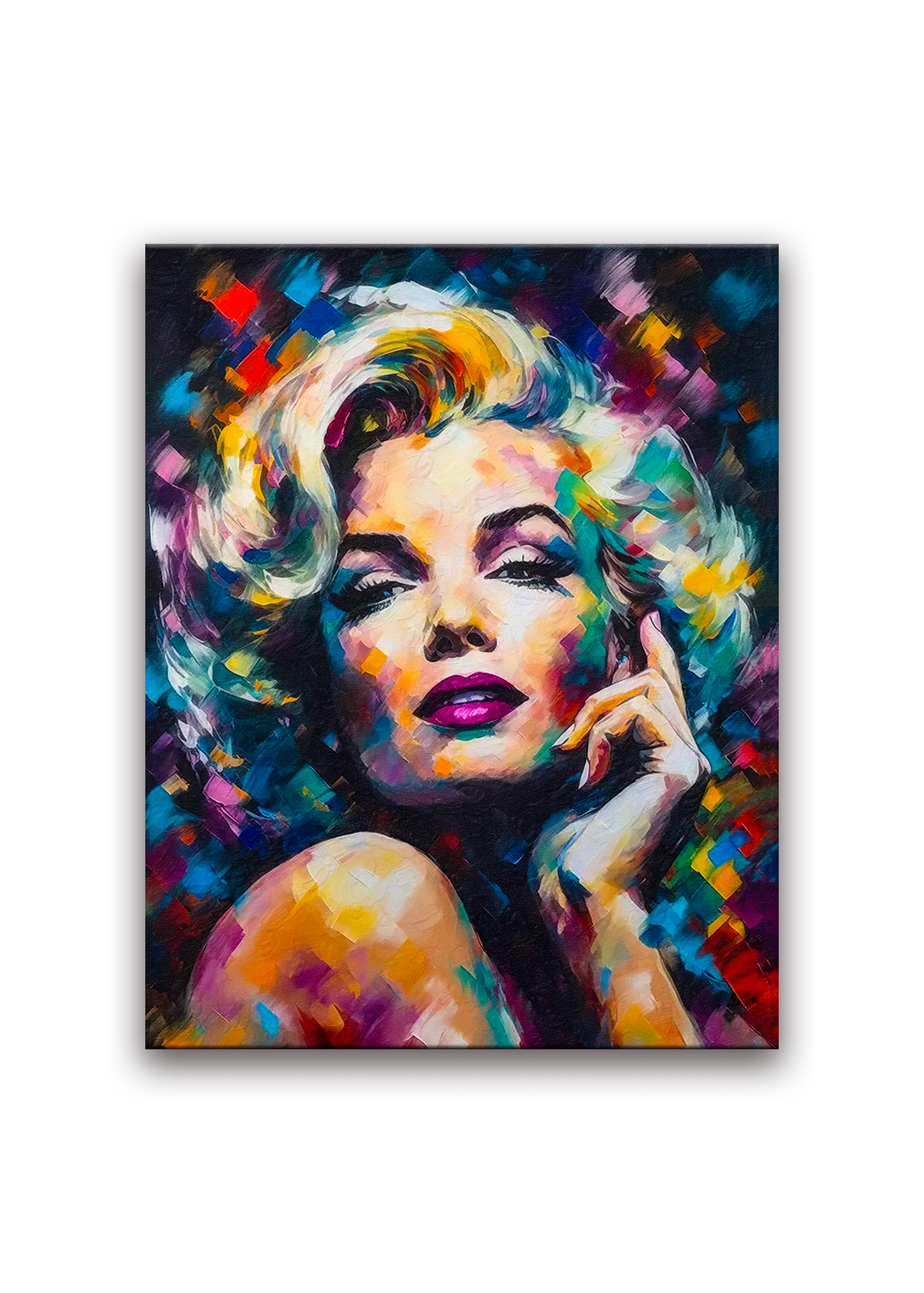 Marilyn Toile-Décor mural-Beaux-Arts-Vernis doré