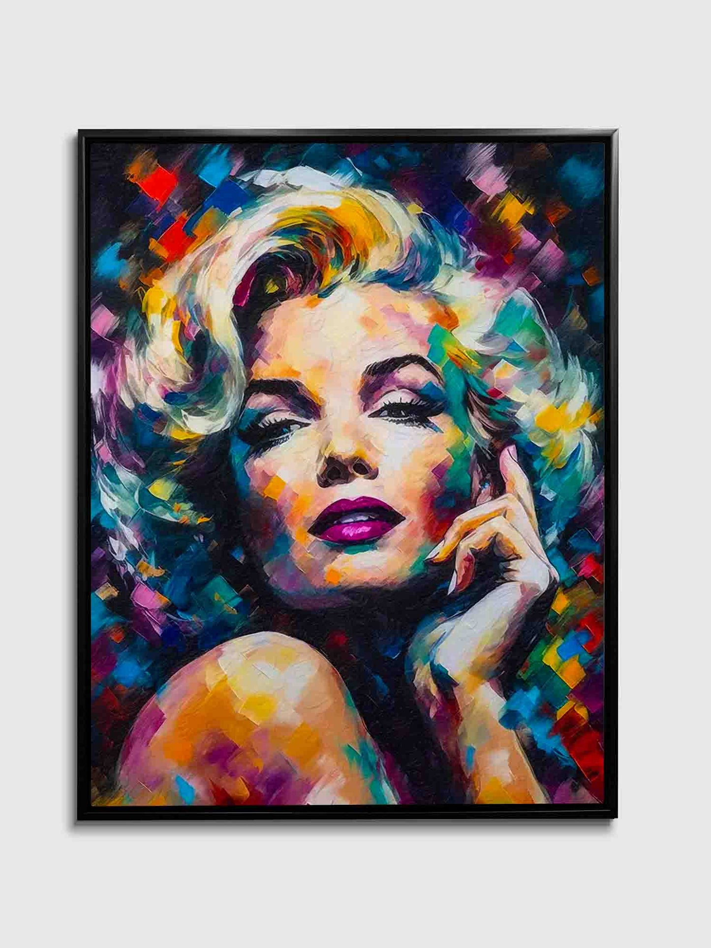 Marilyn Toile-Décor mural-Beaux-Arts-Vernis doré