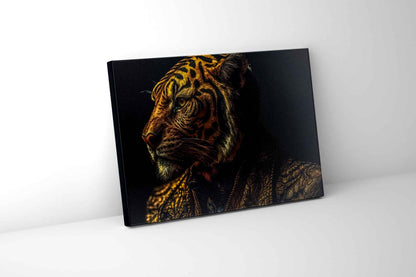 Toile Faune-Tigre Empereur-Art Moderne.