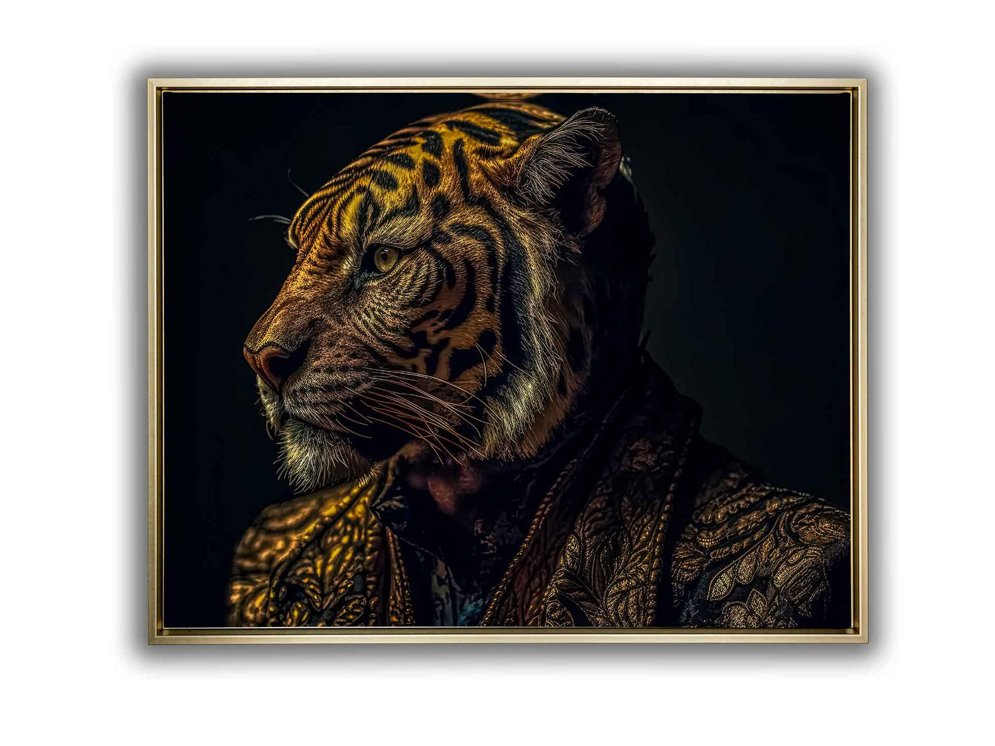 Toile Faune-Tigre Empereur-Art Moderne.