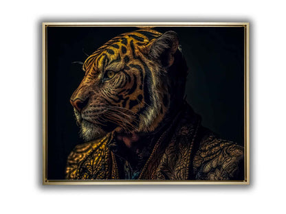 Toile Faune-Tigre Empereur-Art Moderne.
