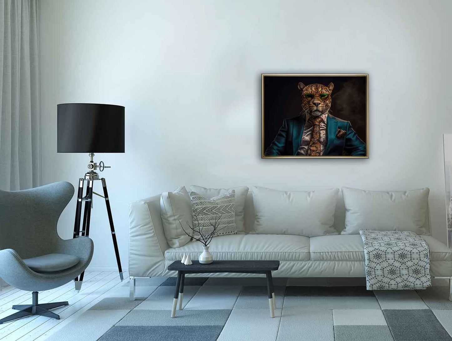 Impression sur toile - Chef Léopard - Décoration murale