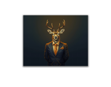 Art mural cerf chef - Art moderne - Toile faune