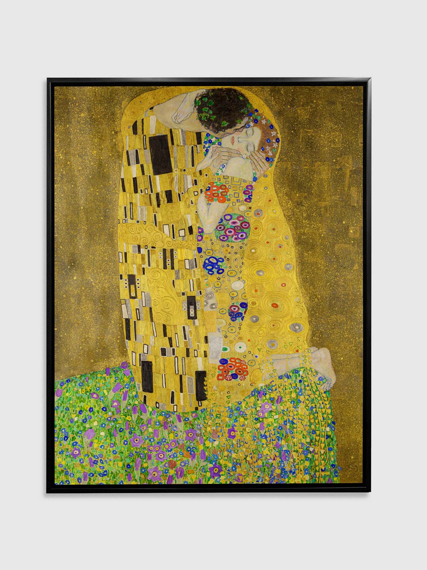 Décoration murale "Le Baiser" Art-Vernis doré
