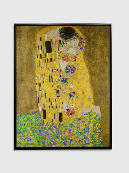 Décoration murale "Le Baiser" Art-Vernis doré