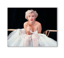 Marilyn en robe blanche - Décoration murale - Beaux-arts - Vernis diamant