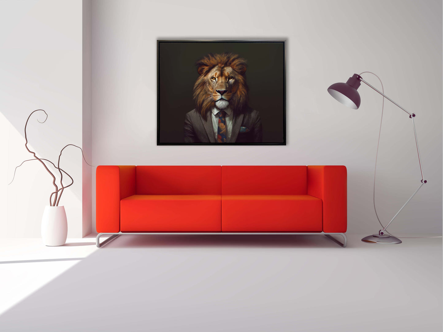 Décoration Murale-Toile Animaux Sauvages - Lion Chef