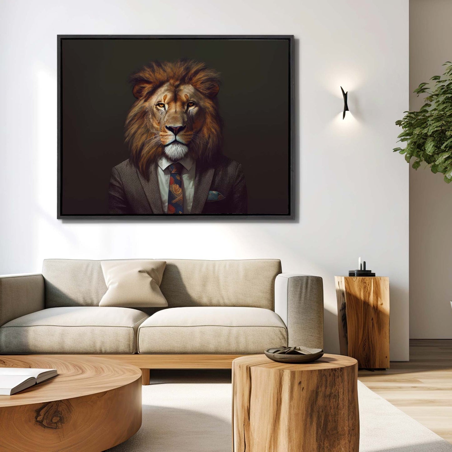 Décoration Murale-Toile Animaux Sauvages - Lion Chef