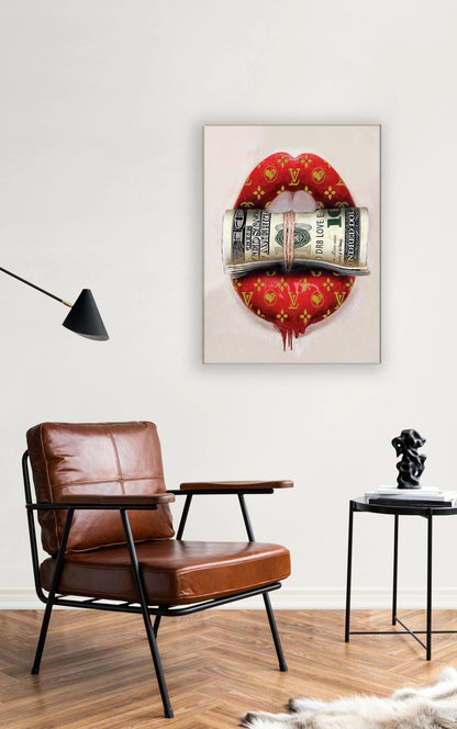 Tableau mural en toile « Mettez la main à la poche » Décoration murale