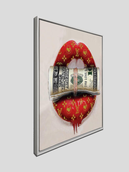 Tableau mural en toile « Mettez la main à la poche » Décoration murale
