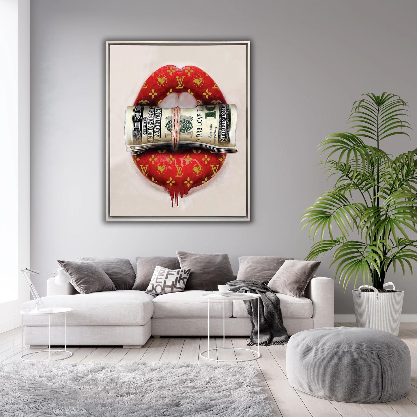 Tableau mural en toile « Mettez la main à la poche » Décoration murale