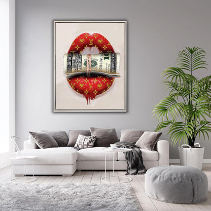 Tableau mural en toile « Mettez la main à la poche » Décoration murale