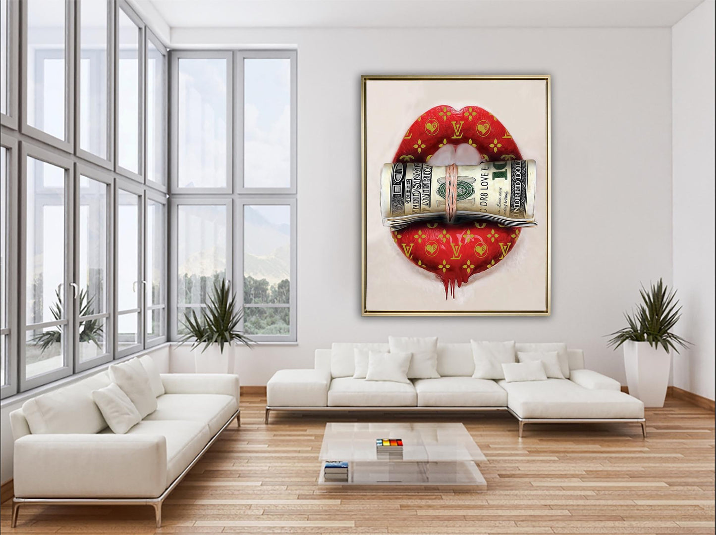 Tableau mural en toile « Mettez la main à la poche » Décoration murale
