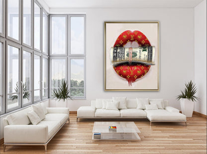 Tableau mural en toile « Mettez la main à la poche » Décoration murale