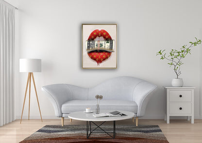 Tableau mural en toile « Mettez la main à la poche » Décoration murale