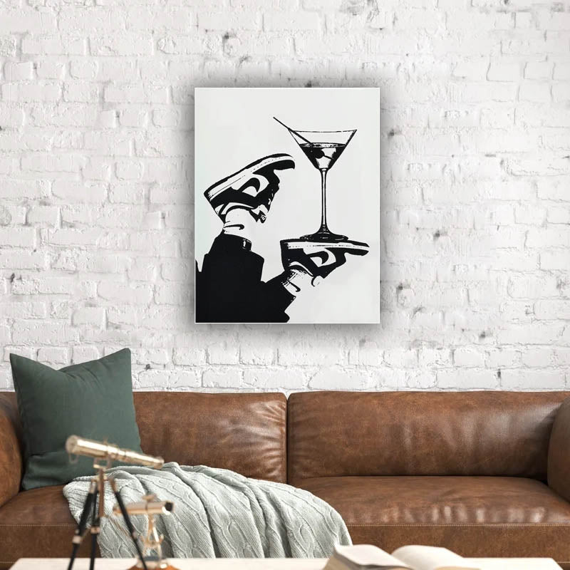 Art Mural - à l'envers - Imprimé sur toile - Décoration artistique
