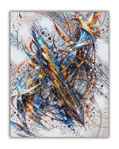 Art mural-Abstrait 2-Impression sur toile-Œuvre d'art