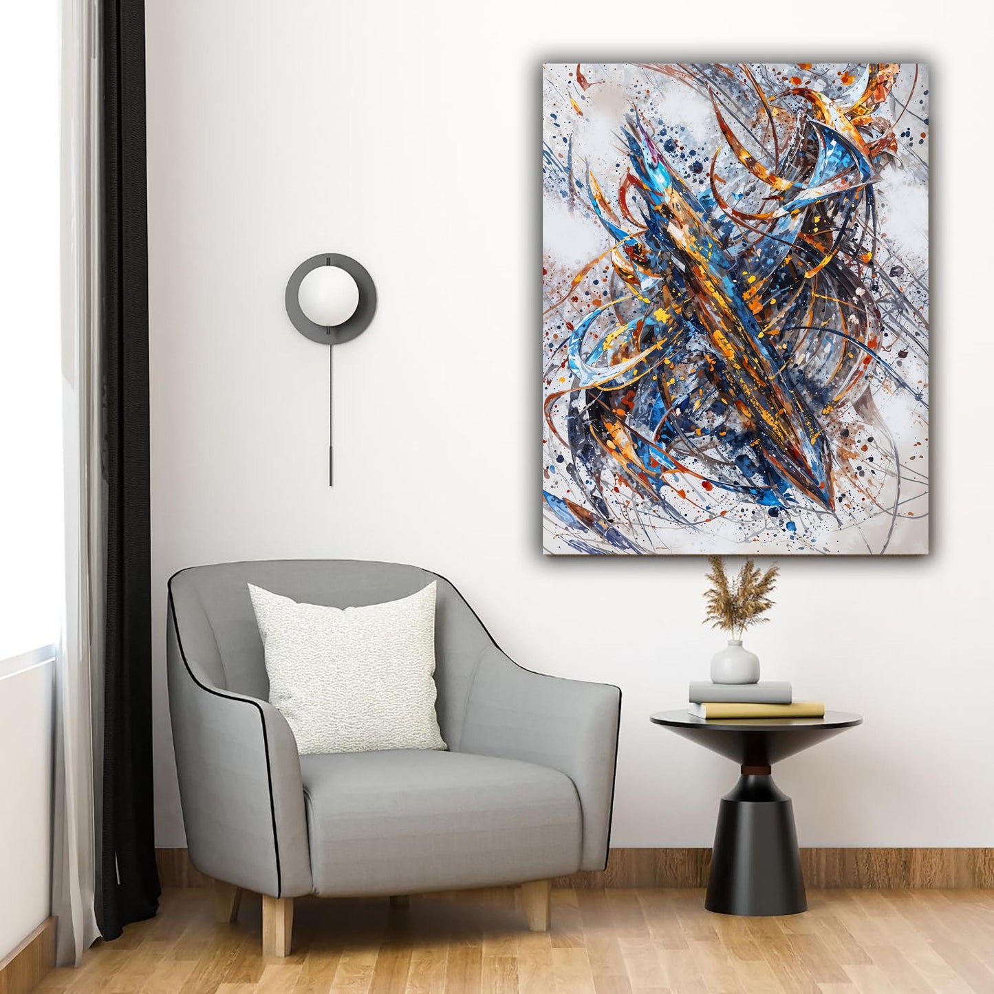 Art mural-Abstrait 2-Impression sur toile-Œuvre d'art